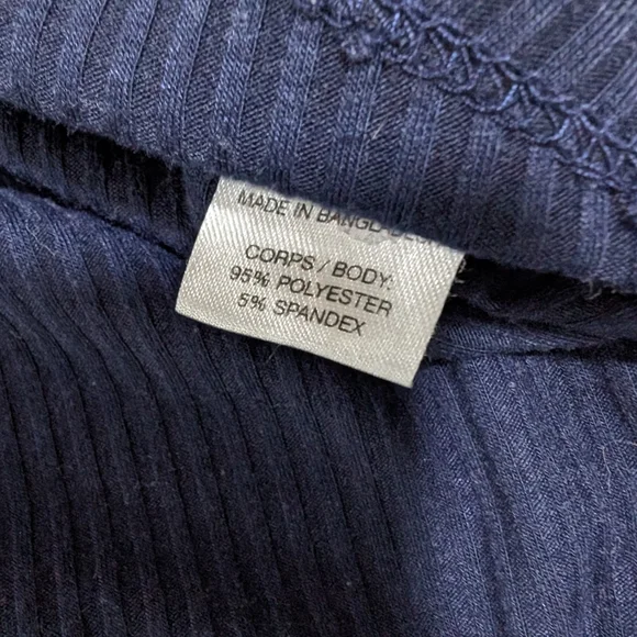 Navy Blue Button Front Vest Plus Size 1X Nautical Coastal Grandpa Chic Resort - Picture 3 of 4